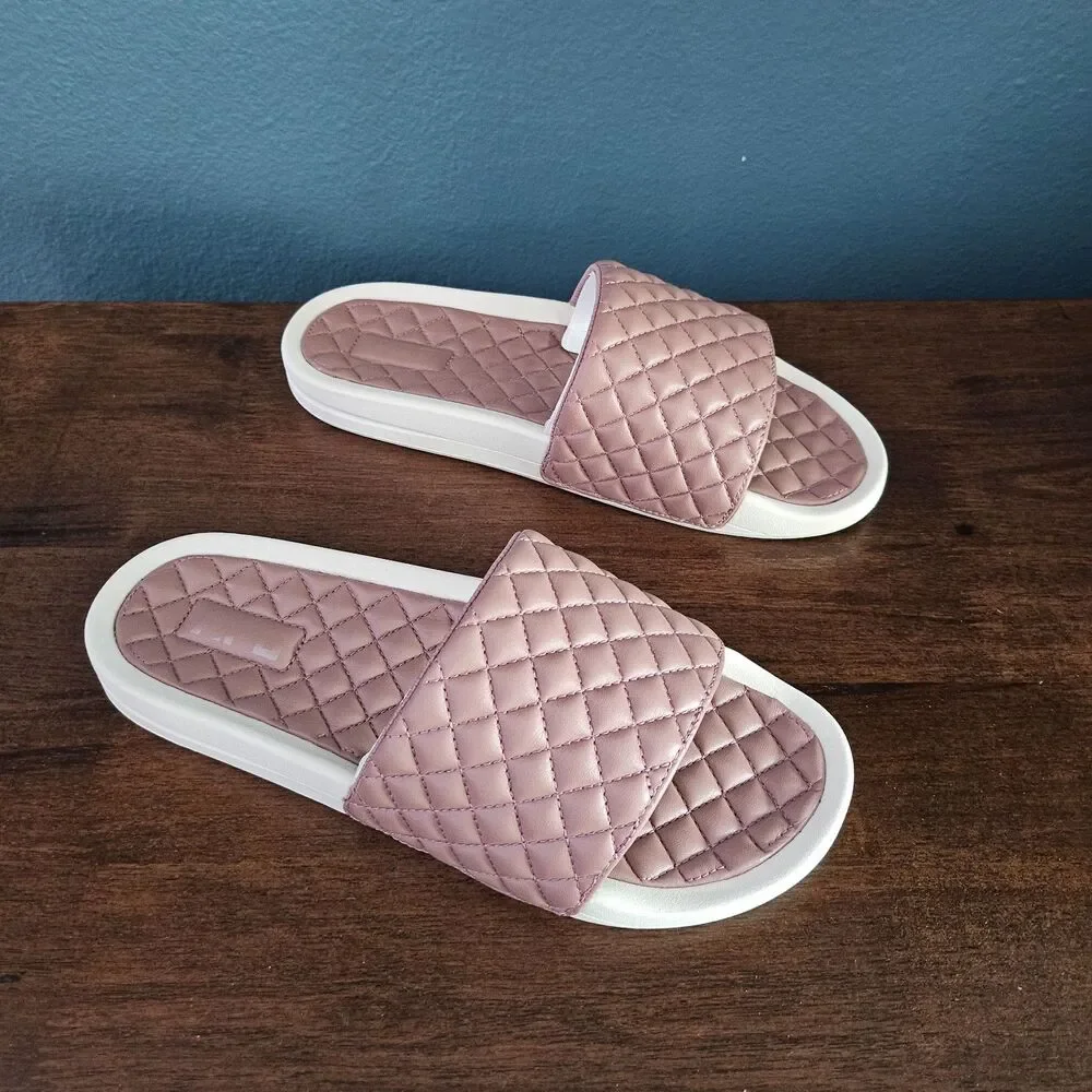 APL Athletic Propulsion Labs Unisex Lusso Slide in Beachwood Pristine Sz 10 NEW